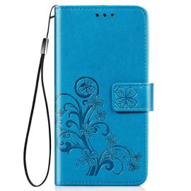 ART Peňaženkový kryt LG K41s FLOWERS modrý