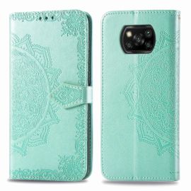 ART Peňaženkový kryt Xiaomi Poco X3 NFC / X3 Pro ORNAMENT zelený