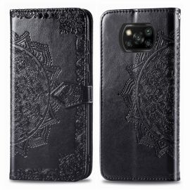 ART Peňaženkový kryt Xiaomi Poco X3 NFC / X3 Pro ORNAMENT černý