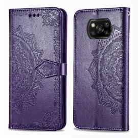 ART Peňaženkový kryt Xiaomi Poco X3 NFC / X3 Pro ORNAMENT fialový