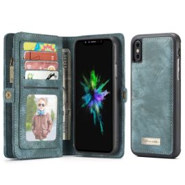 WALLET Ochranný kryt s peněženkou 2v1 pro Apple iPhone X / XS modrý