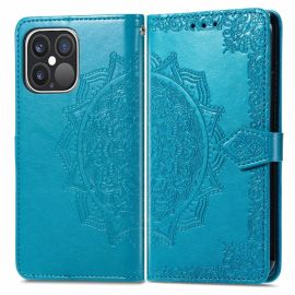 ART Peňaženkový kryt Apple iPhone 13 Pro Max ORNAMENT modrý