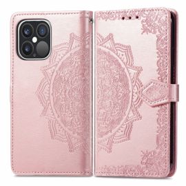 ART Peňaženkový kryt Apple iPhone 13 Pro Max ORNAMENT růžový