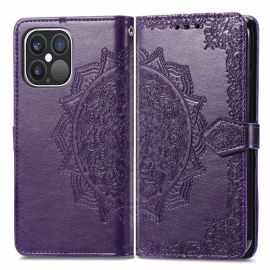 ART Peňaženkový kryt Apple iPhone 13 Pro Max ORNAMENT fialový