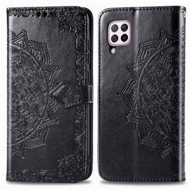 ART Peňaženkový kryt Huawei P40 Lite ORNAMENT černý