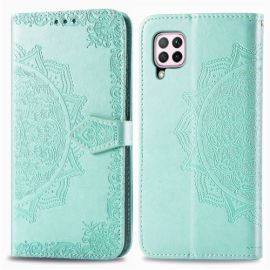 ART Peňaženkový kryt Huawei P40 Lite ORNAMENT zelený