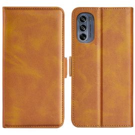 SIDE Peněženkové pouzdro Motorola Moto G62 5G světle hnědé