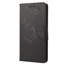 ART Peněženkový kryt Sony Xperia 10 IV 5G BUTTERFLIES černý