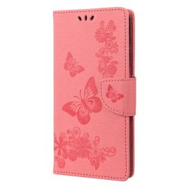 ART Peněženkový kryt Sony Xperia 10 IV 5G BUTTERFLIES růžový