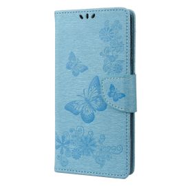 ART Peněženkový kryt Sony Xperia 10 IV 5G BUTTERFLIES modrý