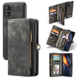 WALLET Ochranný kryt s peňaženkou 2v1 pre Samsung Galaxy A71 čierny
