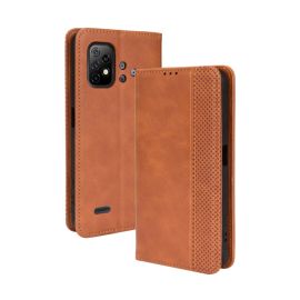 BUSINESS Peněženkový kryt pro Umidigi Bison X10-hnědá