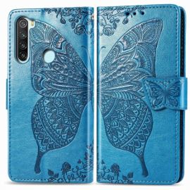 ART Peněženkový kryt Xiaomi Redmi Note 8T BUTTERFLY modrý
