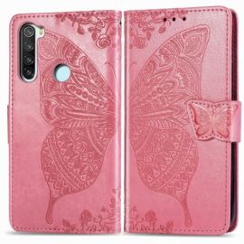 ART Peněženkový kryt Xiaomi Redmi Note 8T BUTTERFLY růžový