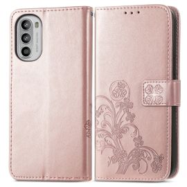 ART Peněženkový kryt Motorola Moto G42 FLOWERS světle růžový