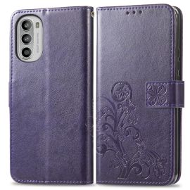 ART Peněženkový kryt Motorola Moto G42 FLOWERS fialový