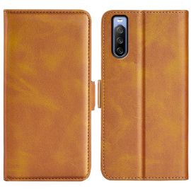 SIDE Peněženkové pouzdro Sony Xperia 10 IV 5G světle hnědé