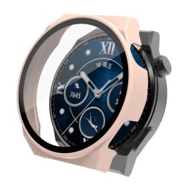 Plastový kryt s ochranným sklem pro Huawei Watch GT 3 Pro 46mm růžový