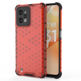 HONEYCOMB Ochranný kryt Realme C31 červený