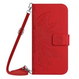 ART SUN FLOWER Peněženkový obal pro Xiaomi 14 Ultra červený