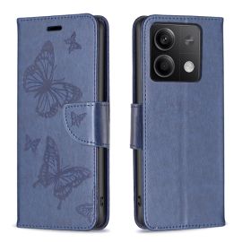ART BUTTERFLY Peněženkový obal pro Xiaomi Redmi Note 13 modrý