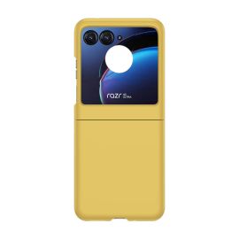 PLASTIC Ochranný plastový kryt pro Motorola Razr 50 žlutý