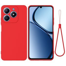 RUBBER Ochranný obal pro Realme C63 červený