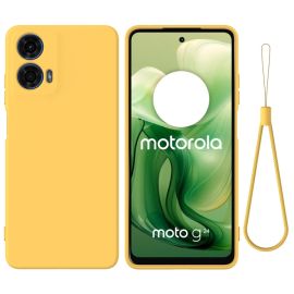 RUBBER Ochranný kryt pro Motorola Moto G04/G24/G24 Power žlutý