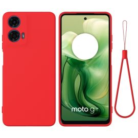 RUBBER Ochranný kryt pro Motorola Moto G04/G24/G24 Power červený