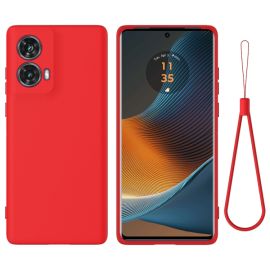 RUBBER Ochranný obal pro Motorola Moto G85 5G červený