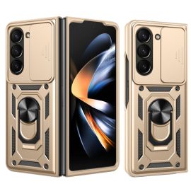 RING CAMERA Kryt s držákem pro Samsung Galaxy Z Fold6 5G zlatý