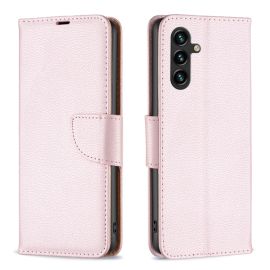 LITCHI Peněženkové pouzdro pro Samsung Galaxy A35 5G růžovozlaté