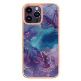 IMD MARBLE Ochranný kryt pro Apple iPhone 16 Pro BLUE PURPLE