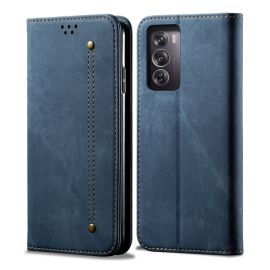 DENIM Peněženkový kryt pro Oppo Reno12Pro 5G modrý