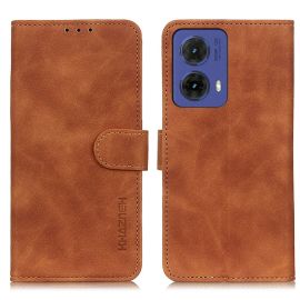 KHAZNEH RETRO Zaklápěcí pouzdro pro Motorola Moto G85 5G hnědé