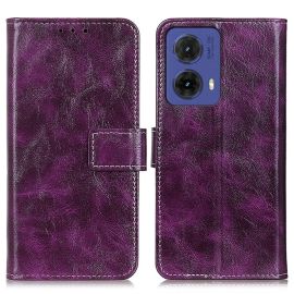 RETRO Peněženkový obal Motorola Moto G85 5G fialový