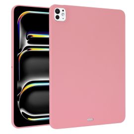 RUBBER Ochranný kryt pro Apple iPad Pro 13 2024 / M5 2025 světle růžový