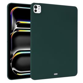RUBBER Ochranný kryt pro Apple iPad Pro 13 2024 / M5 2025 tmavě zelený