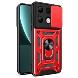 RING CAMERA Kryt s držákem pro Xiaomi Redmi Note 13 červený