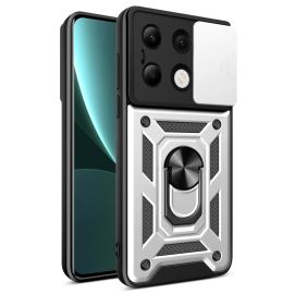 RING CAMERA Kryt s držákem pro Xiaomi Redmi Note 13 stříbrný