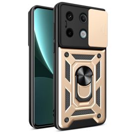 RING CAMERA Kryt s držákem pro Xiaomi Redmi Note 13 Pro 5G zlatý