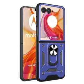 RING Kryt s držákem pro Motorola Razr 50 Ultra modrý