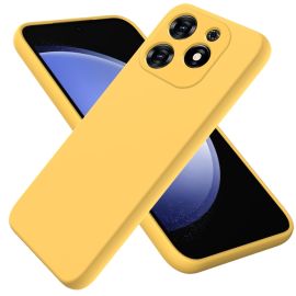 RUBBER Ochranný kryt pro Tecno Spark 20C / Tecno Spark Go 2024 žlutý