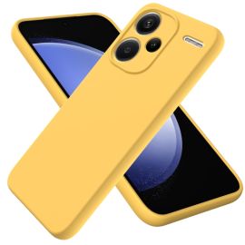RUBBER Ochranný kryt pro Xiaomi Redmi Note 13 Pro+ 5G žlutý