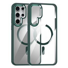 TRANSPARENT MAGSAFE Kryt pro Samsung Galaxy S24 Ultra 5G zelený