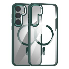 TRANSPARENT MAGSAFE Kryt pro Samsung Galaxy S24 5G zelený