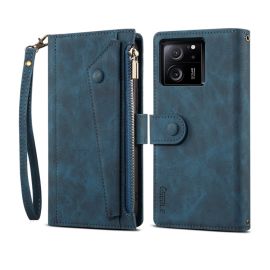 RFID Peněženkové pouzdro pro Xiaomi 13T / 13T Pro modré