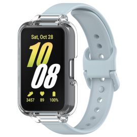 PROTEMIO COVER SET Řemínek + obal na hodinky Samsung Galaxy Fit3 světle modrý