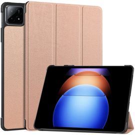 LEATHER Zaklápěcí kryt pro Xiaomi Pad 6S Pro růžovozlatý