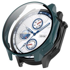 PC FULL COVER Plastový kryt se sklem pro OnePlus Watch 2 zelený